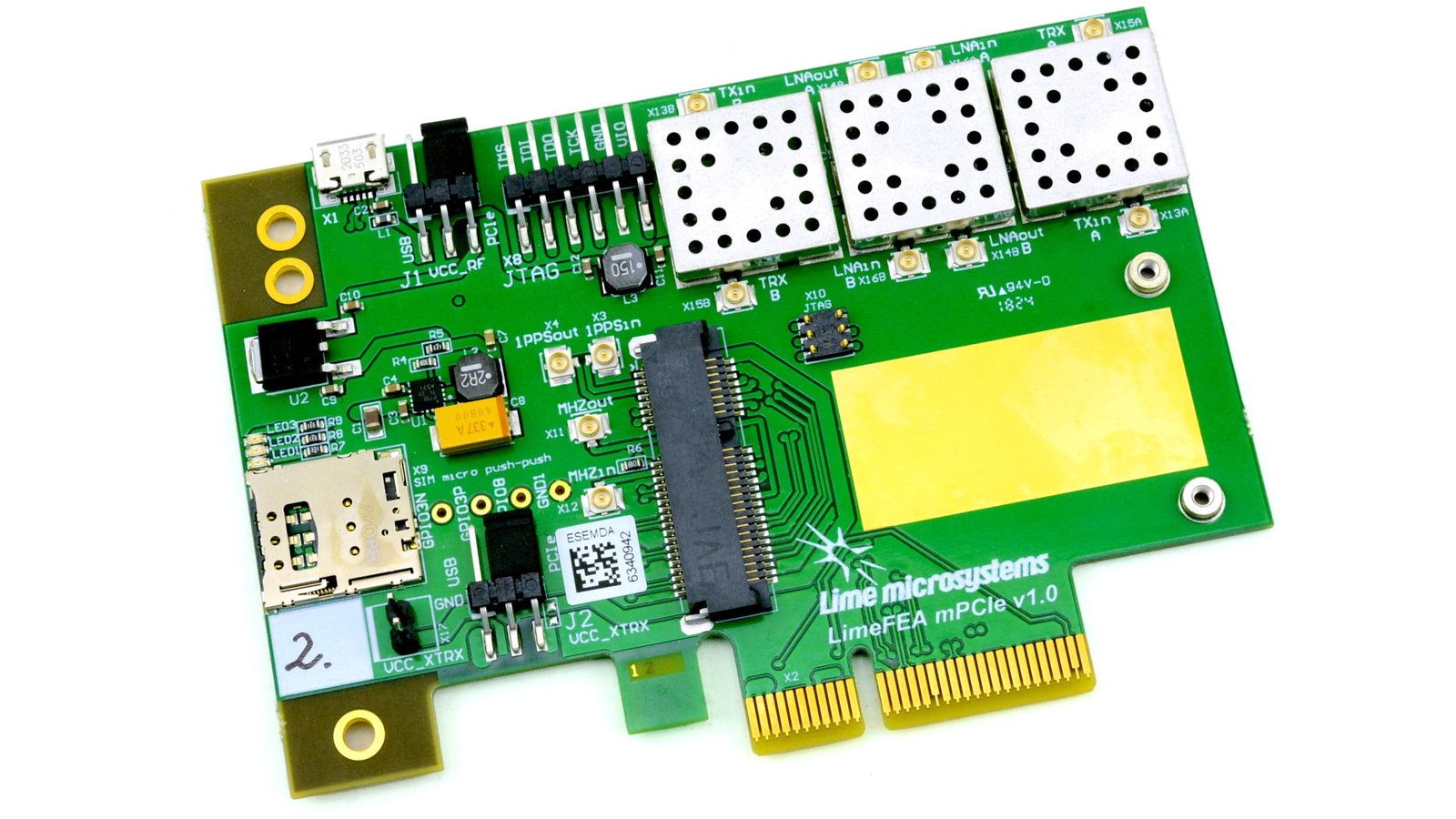 LimeFEA mPCIe Carrier Board