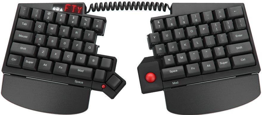 Ultimate Hacking Keyboard - The Add-On Modules And Palm Rest Are